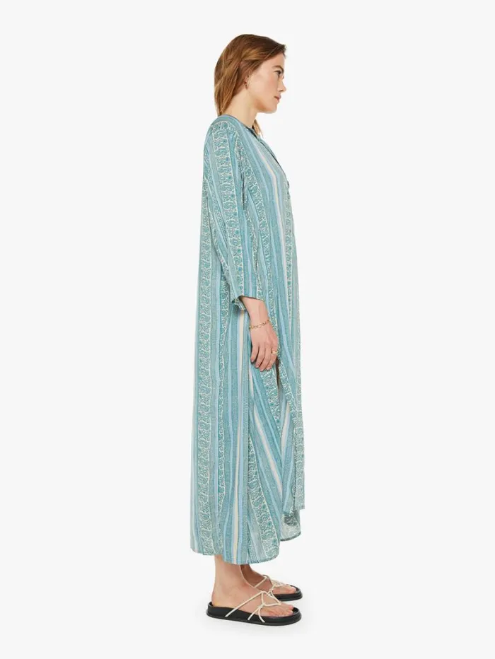 Women Mother Denim Isobel Dress Paisley Stripe Pool Women Mother Denim Isobel Dress Paisley Stripe Pool