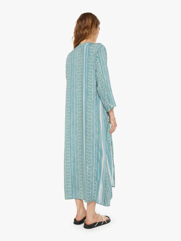 Women Mother Denim Isobel Dress Paisley Stripe Pool Women Mother Denim Isobel Dress Paisley Stripe Pool