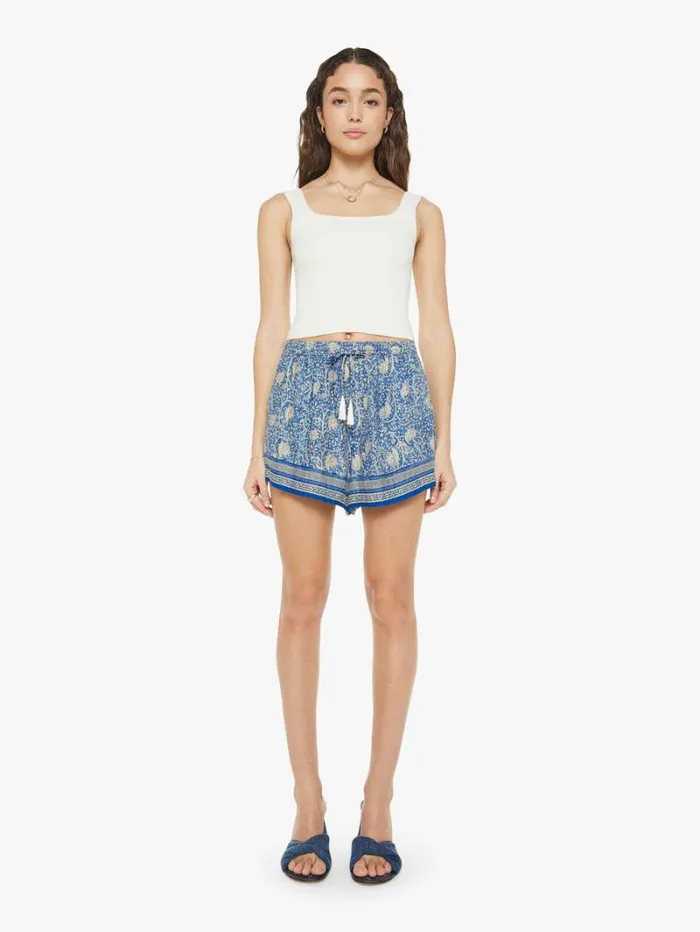Women Mother Denim Jasper Short Water Lily Blue