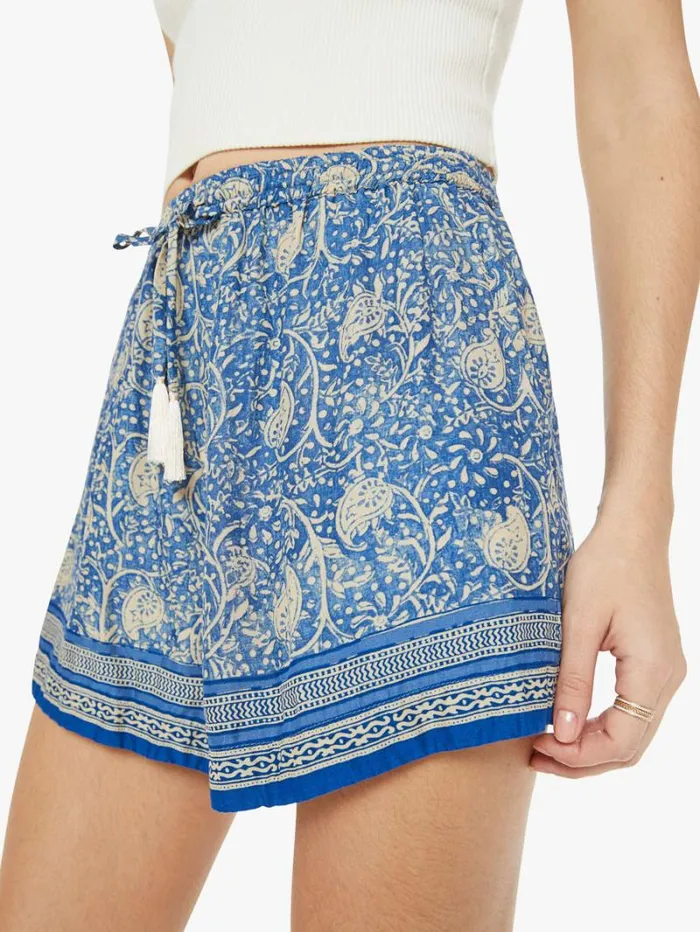 Women Mother Denim Jasper Short Water Lily Blue Women Mother Denim Jasper Short Water Lily Blue