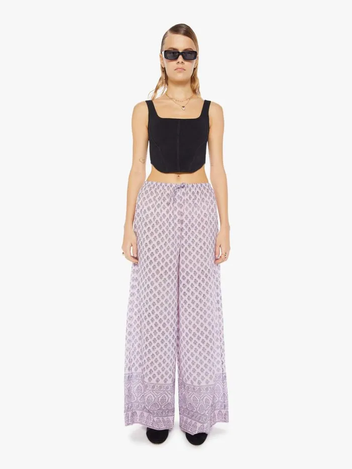 Women Mother Denim Margie Pant Purple Lilac