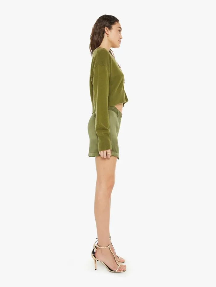 Women Mother Denim Mora Mini Trouser Skirt Olive Women Mother Denim Mora Mini Trouser Skirt Olive