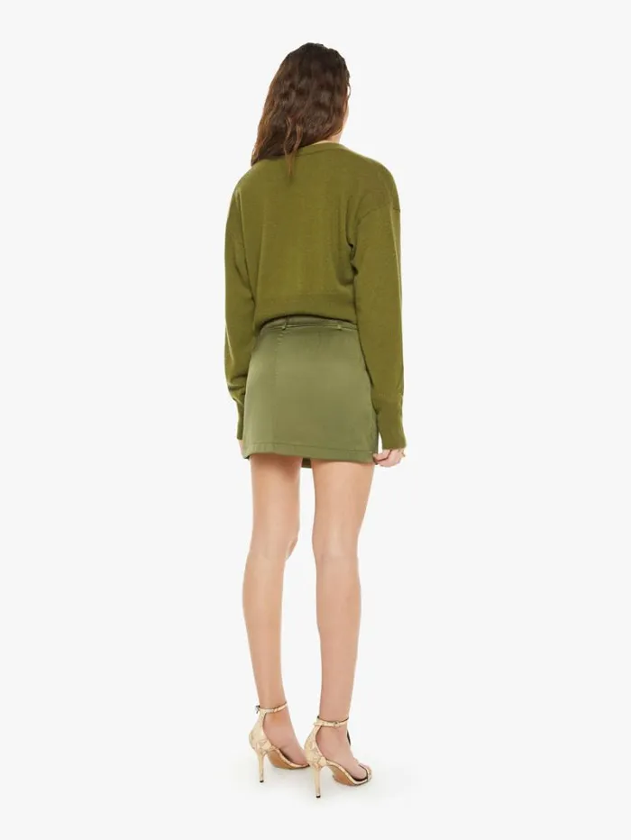 Women Mother Denim Mora Mini Trouser Skirt Olive Women Mother Denim Mora Mini Trouser Skirt Olive
