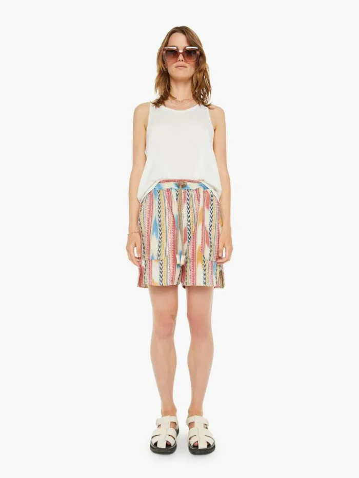 Women Mother Denim P62 Weekend Short St Tropez Ikat