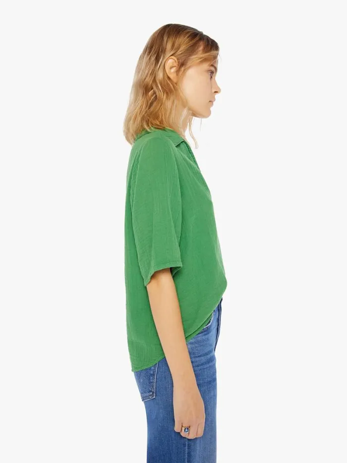 Women Mother Denim Ryder Top Pesto