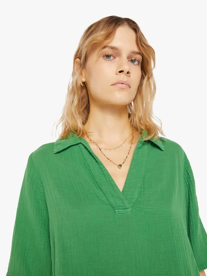 Women Mother Denim Ryder Top Pesto