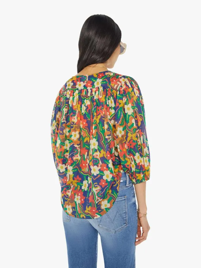 Women Mother Denim The Breeze Tie Top Cosmic Blooms