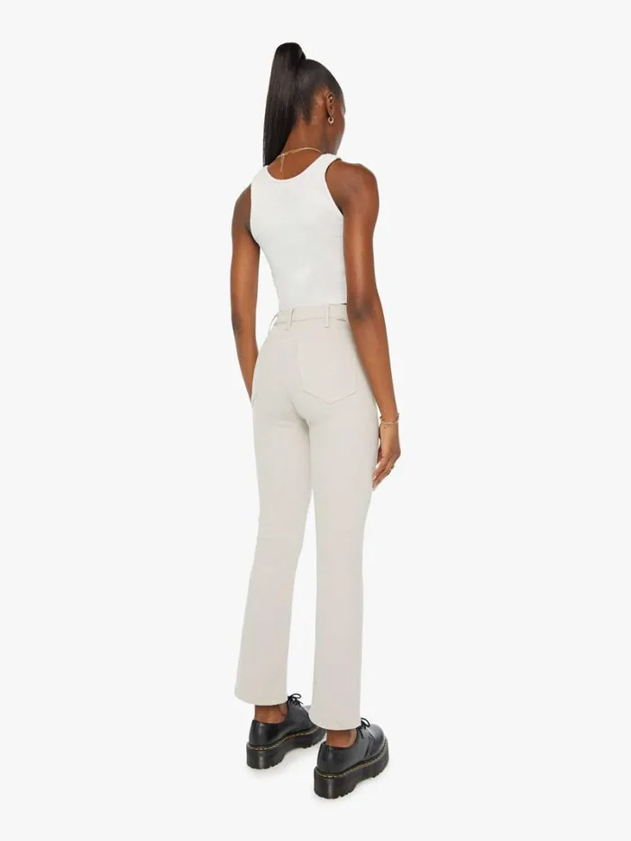 Women Mother Denim The Hustler Flood Feather Grey