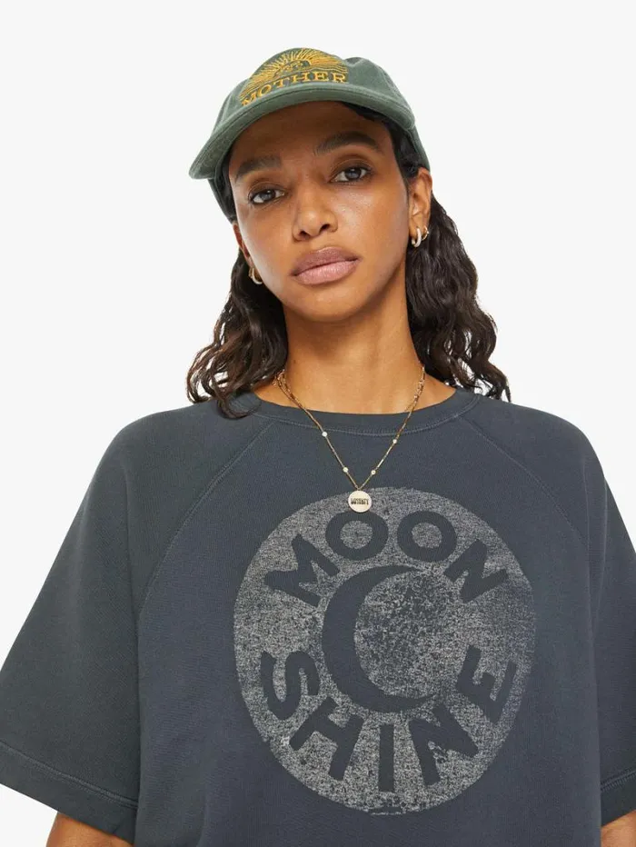 Women Mother Denim The Short Sleeve Concert Moonshine