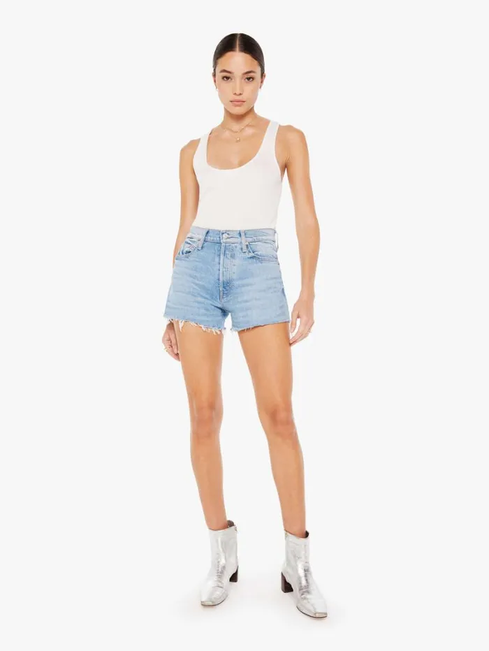 Women Mother Denim The Tomcat Kick Fray Short Wash Let Them Eat Cake