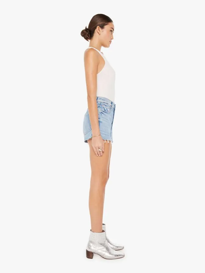 Women Mother Denim The Tomcat Kick Fray Short Wash Let Them Eat Cake