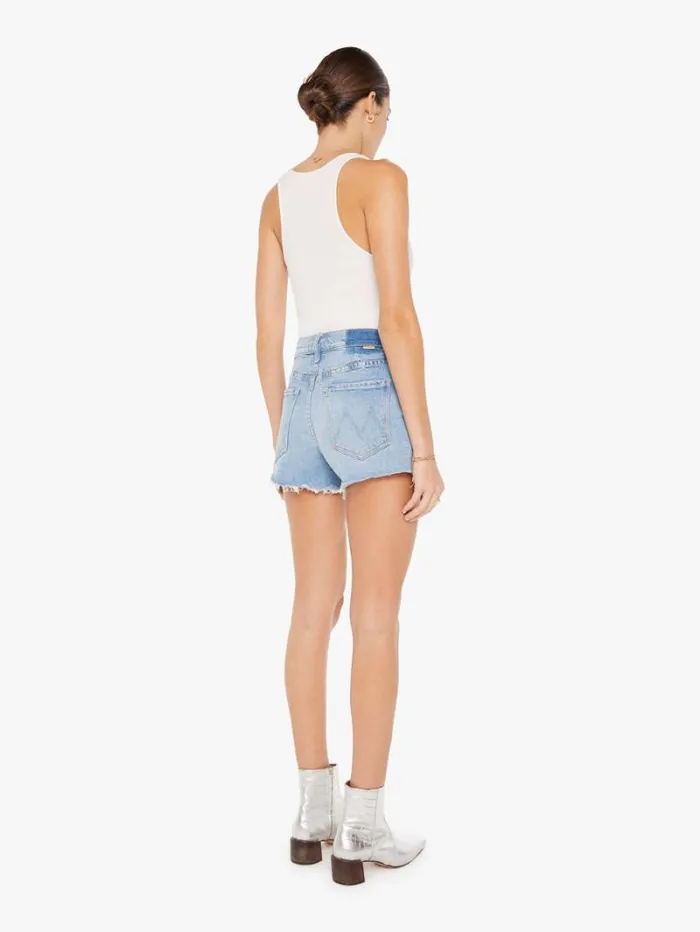 Women Mother Denim The Tomcat Kick Fray Short Wash Let Them Eat Cake