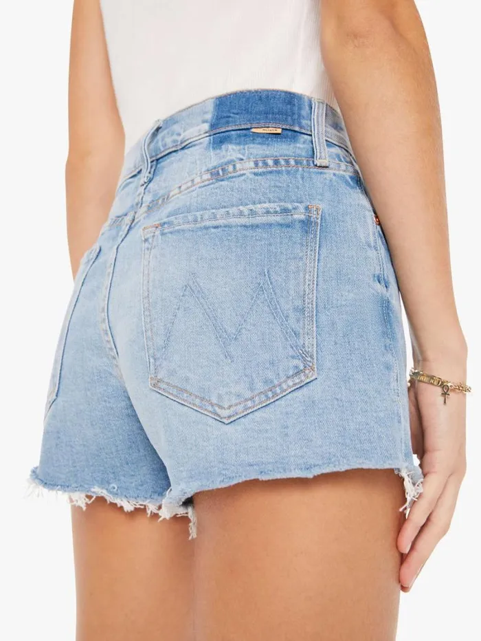 Women Mother Denim The Tomcat Kick Fray Short Wash Let Them Eat Cake