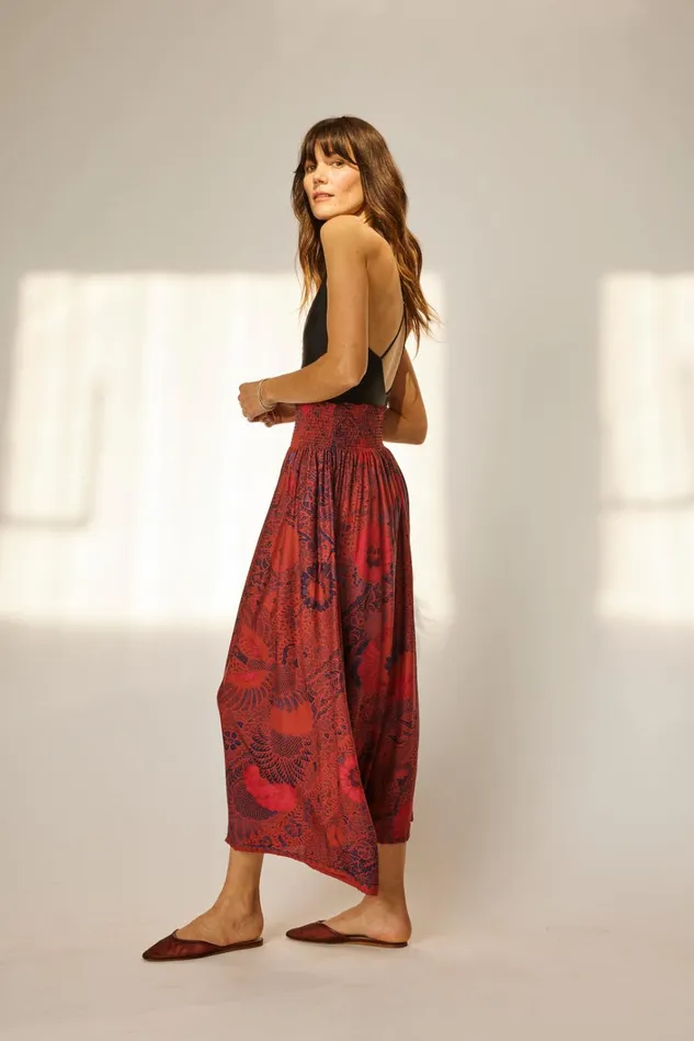 Women Natalie Martin Bottoms Bella Skirt Peacock Currant