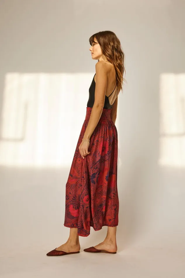 Women Natalie Martin Bottoms Bella Skirt Peacock Currant