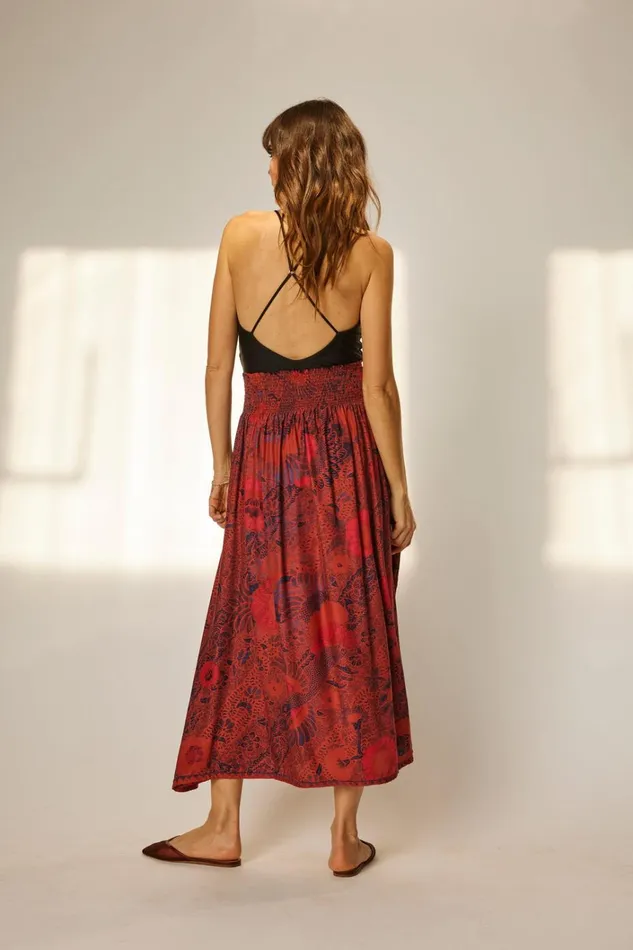 Women Natalie Martin Bottoms Bella Skirt Peacock Currant