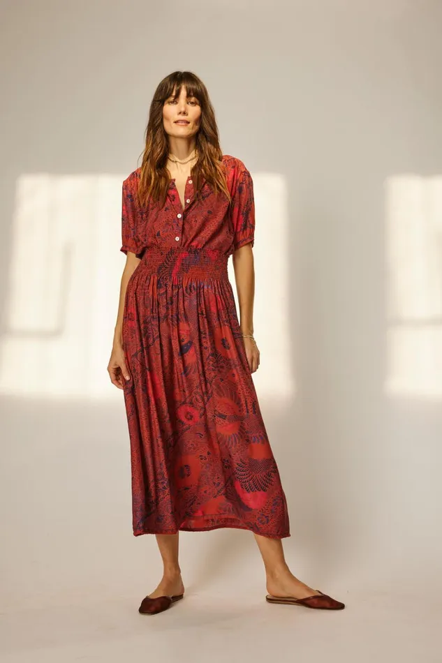 Women Natalie Martin Bottoms Bella Skirt Peacock Currant