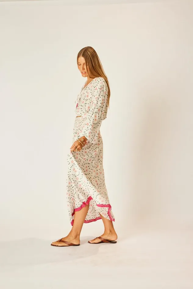 Women Natalie Martin Bottoms Bella Skirt Pinwheel Cotton