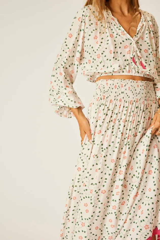 Women Natalie Martin Bottoms Bella Skirt Pinwheel Cotton