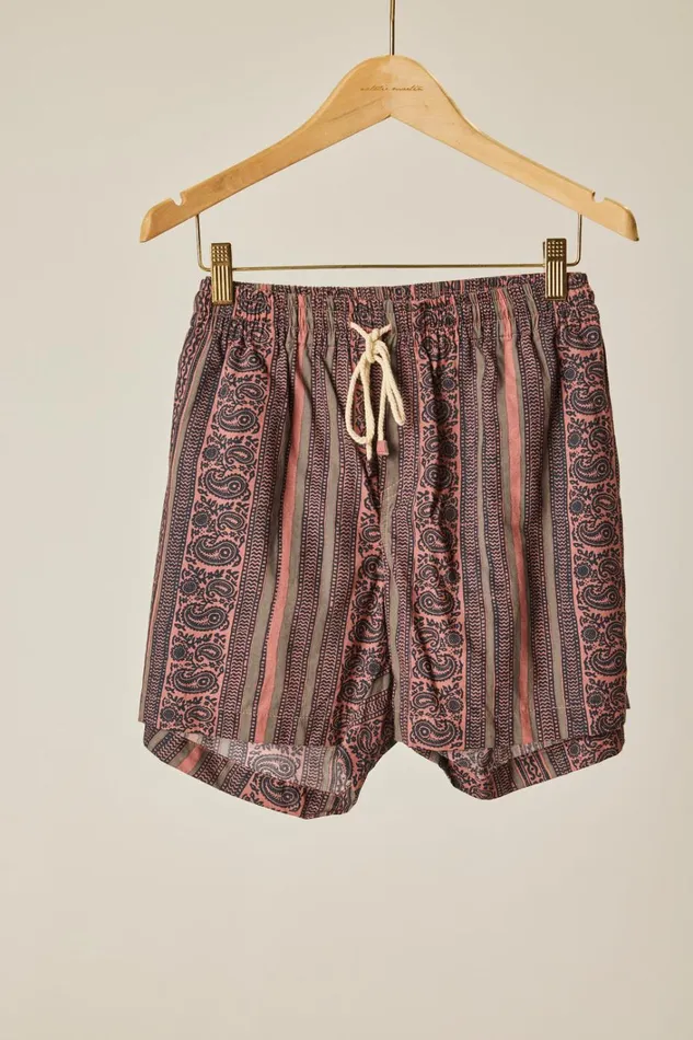 Women Natalie Martin Bottoms Kev Short Unisex Paisley Stripe Heather