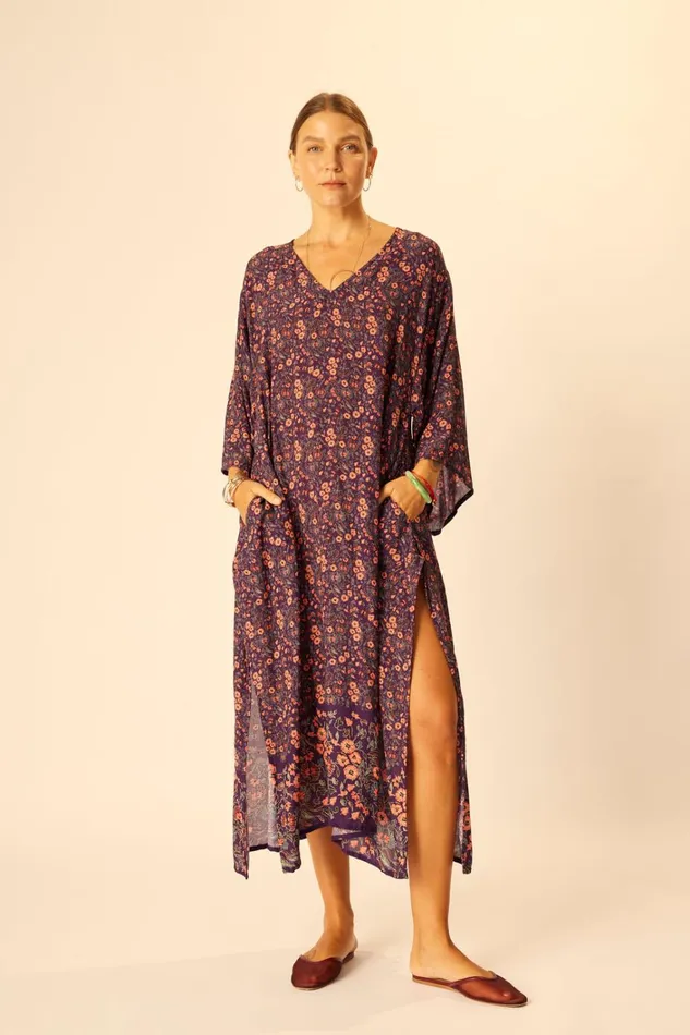 Women Natalie Martin CoverUps Marin Dress With Sash Batik Stripe Sage
