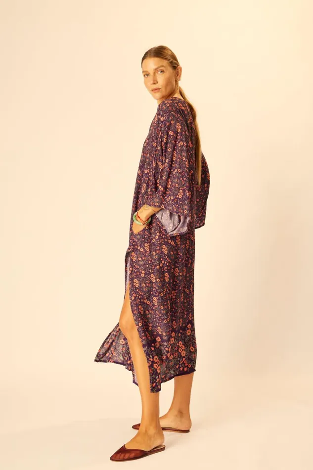 Women Natalie Martin CoverUps Marin Dress With Sash Batik Stripe Sage