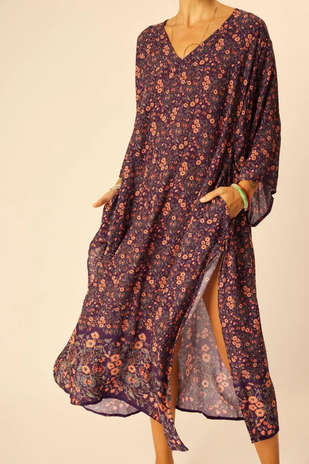 Women Natalie Martin CoverUps Marin Dress With Sash Batik Stripe Sage