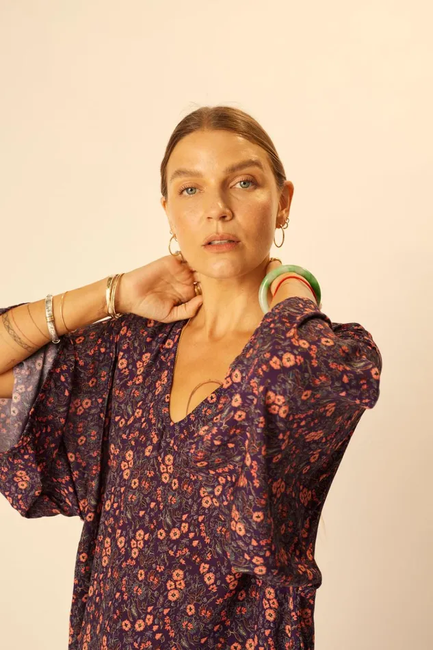 Women Natalie Martin CoverUps Marin Dress With Sash Batik Stripe Sage