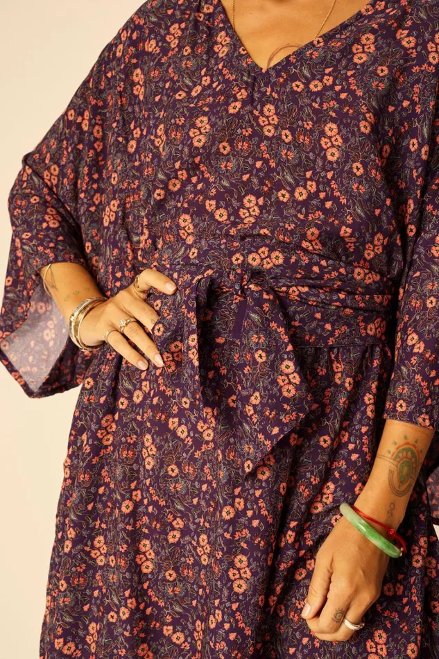 Women Natalie Martin CoverUps Marin Dress With Sash Batik Stripe Sage