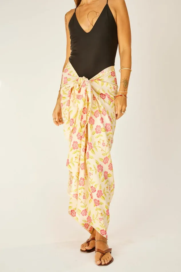 Women Natalie Martin CoverUps Sarong Prairie Dusty Crimson Women Natalie Martin CoverUps Sarong Prairie Dusty Crimson