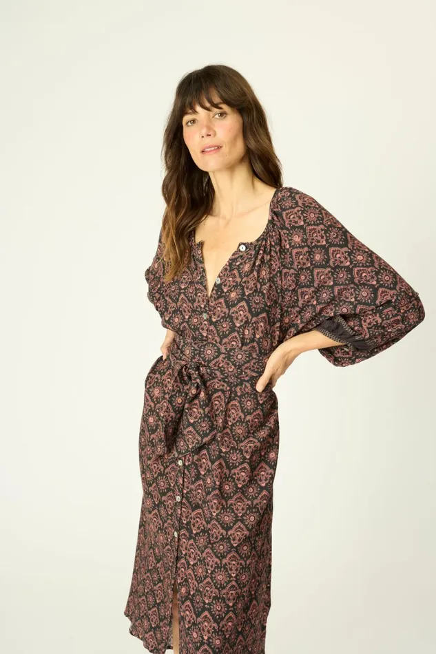 Women Natalie Martin Dresses Alex Midi With Sash Fleurdelis Black Women Natalie Martin Dresses Alex Midi With Sash Fleurdelis Black