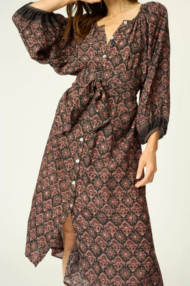 Women Natalie Martin Dresses Alex Midi With Sash Fleurdelis Black Women Natalie Martin Dresses Alex Midi With Sash Fleurdelis Black