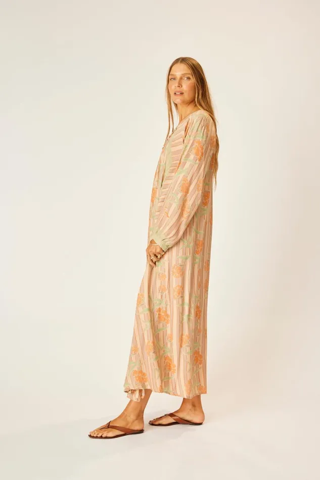 Women Natalie Martin Dresses Fiore Maxi Chamomile Apricot