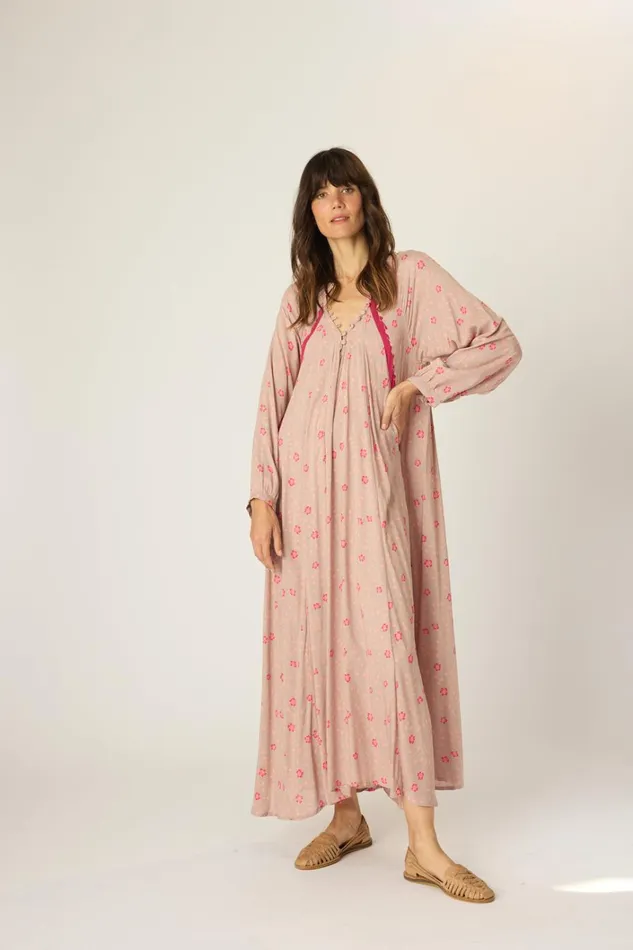 Women Natalie Martin Dresses Fiore Maxi Pinwheel Mink