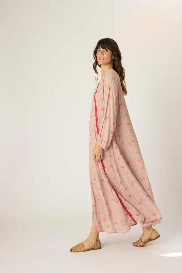 Women Natalie Martin Dresses Fiore Maxi Pinwheel Mink