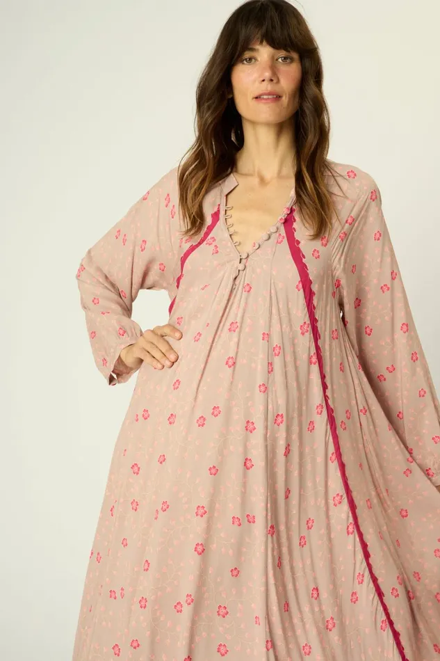 Women Natalie Martin Dresses Fiore Maxi Pinwheel Mink