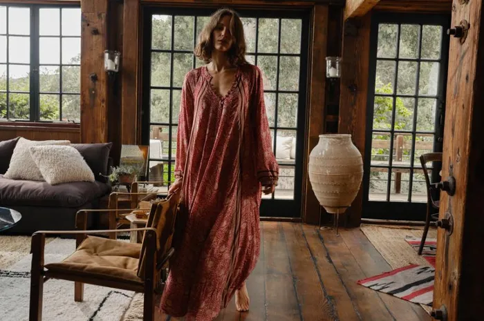 Women Natalie Martin Dresses Fiore Maxi Water Lily Terracotta