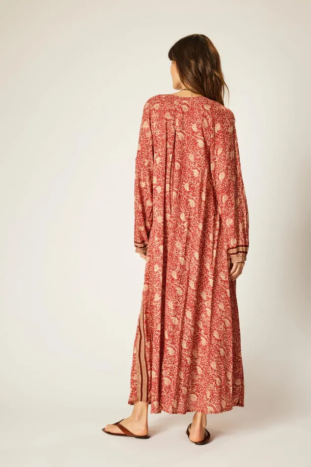 Women Natalie Martin Dresses Fiore Maxi Water Lily Terracotta