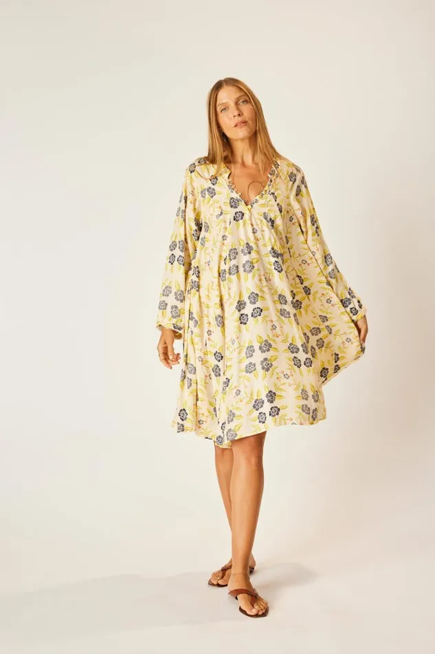 Women Natalie Martin Dresses Fiore Short Dress Prairie Indigo