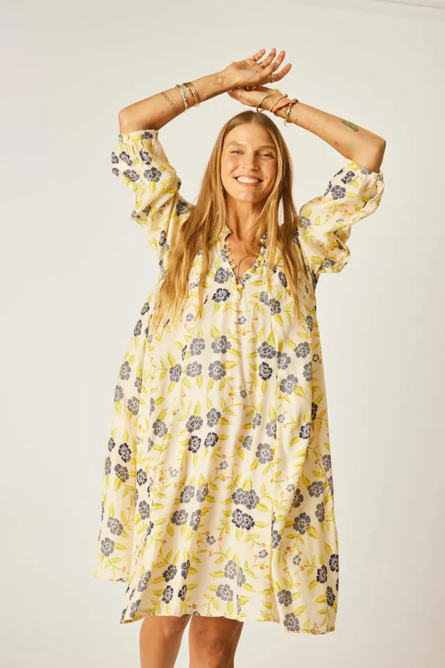 Women Natalie Martin Dresses Fiore Short Dress Prairie Indigo