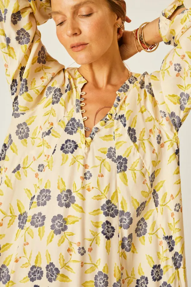 Women Natalie Martin Dresses Fiore Short Dress Prairie Indigo
