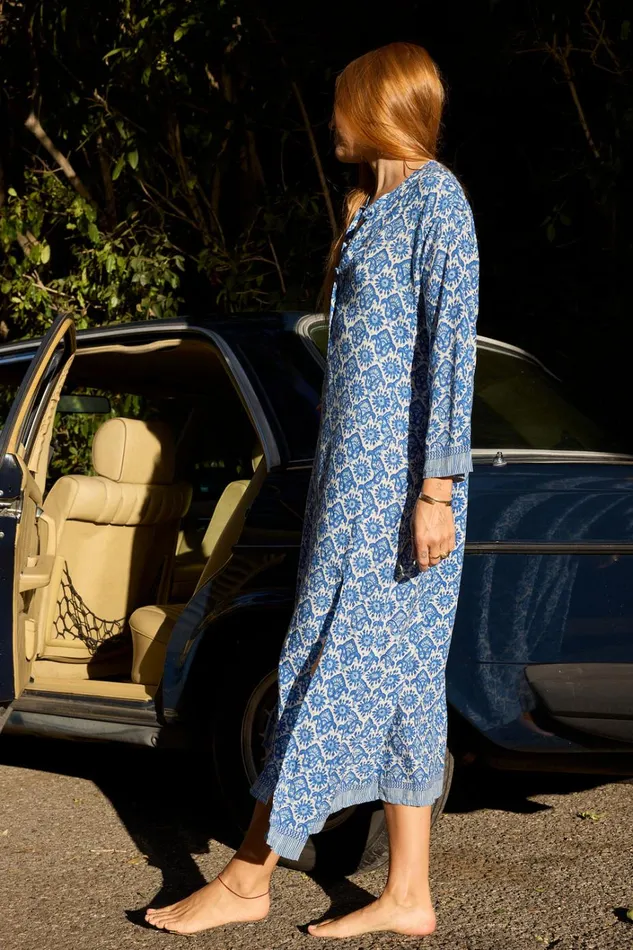Women Natalie Martin Dresses Isobel Dress Fleurdelis Blue