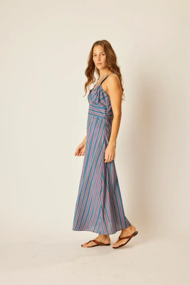 Women Natalie Martin Dresses Jackie Dress Batik Stripe Lavender Women Natalie Martin Dresses Jackie Dress Batik Stripe Lavender