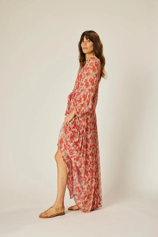 Women Natalie Martin Dresses Lainey Dress Chiffon Watercolor Dove