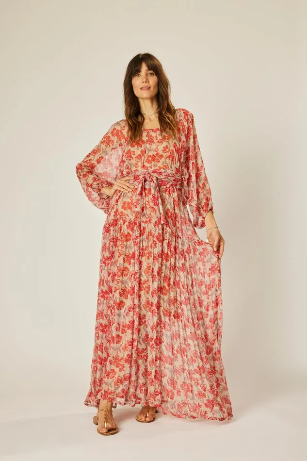 Women Natalie Martin Dresses Lainey Dress Chiffon Watercolor Dove
