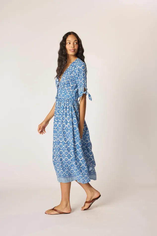 Women Natalie Martin Dresses Layla Dress Fleurdelis Blue