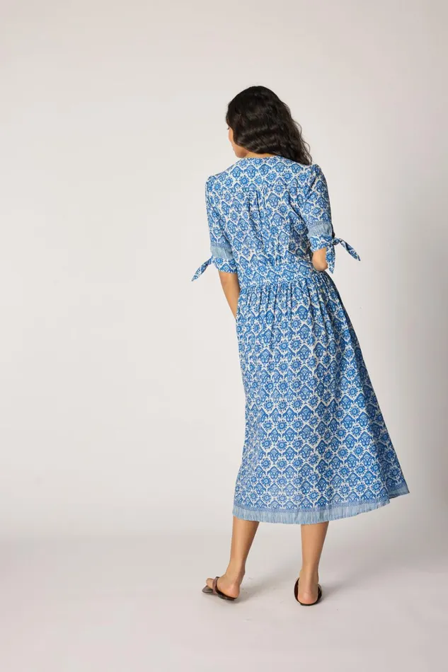 Women Natalie Martin Dresses Layla Dress Fleurdelis Blue