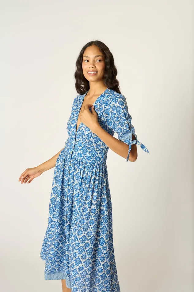 Women Natalie Martin Dresses Layla Dress Fleurdelis Blue