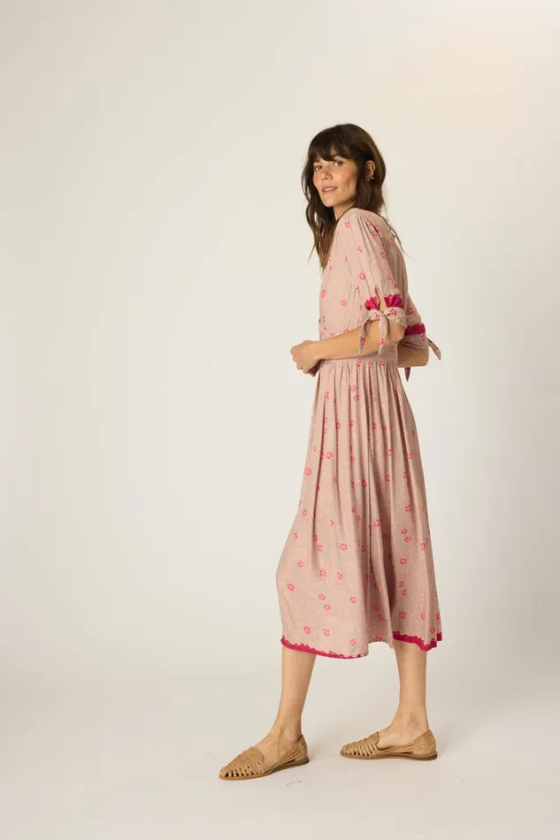 Women Natalie Martin Dresses Layla Dress Pinwheel Mink