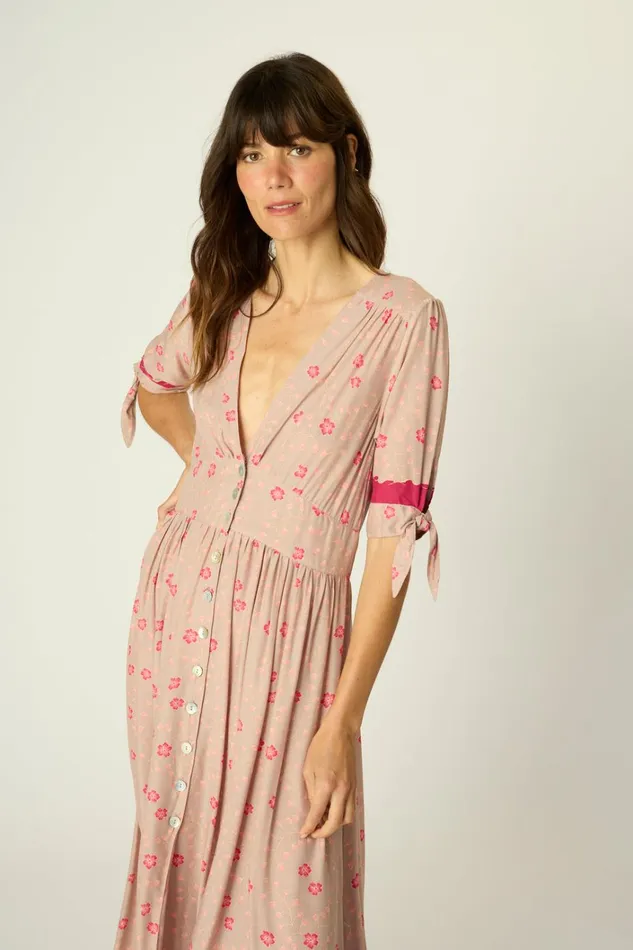 Women Natalie Martin Dresses Layla Dress Pinwheel Mink